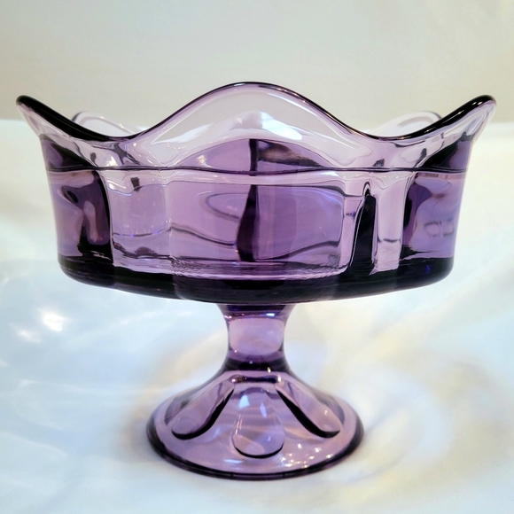 Vintage Art Vtg Viking Glass Epic Six Petal Teaberry Divided Candy